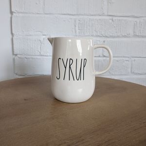 Rae Dunn Black & White Syrup Pourer